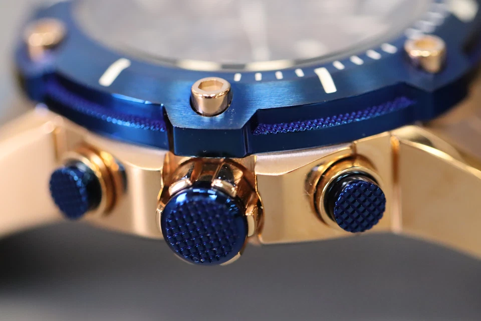 INVICTA Speedway Hombres 51.5mm Acero Inoxidable Oro Rosa Esfera Negra VD53 Cuarzo Foto 4 de 4