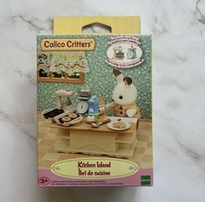 Calico Critters Play Set Kitchen Island Playset 16 Pieces NEW Sealed