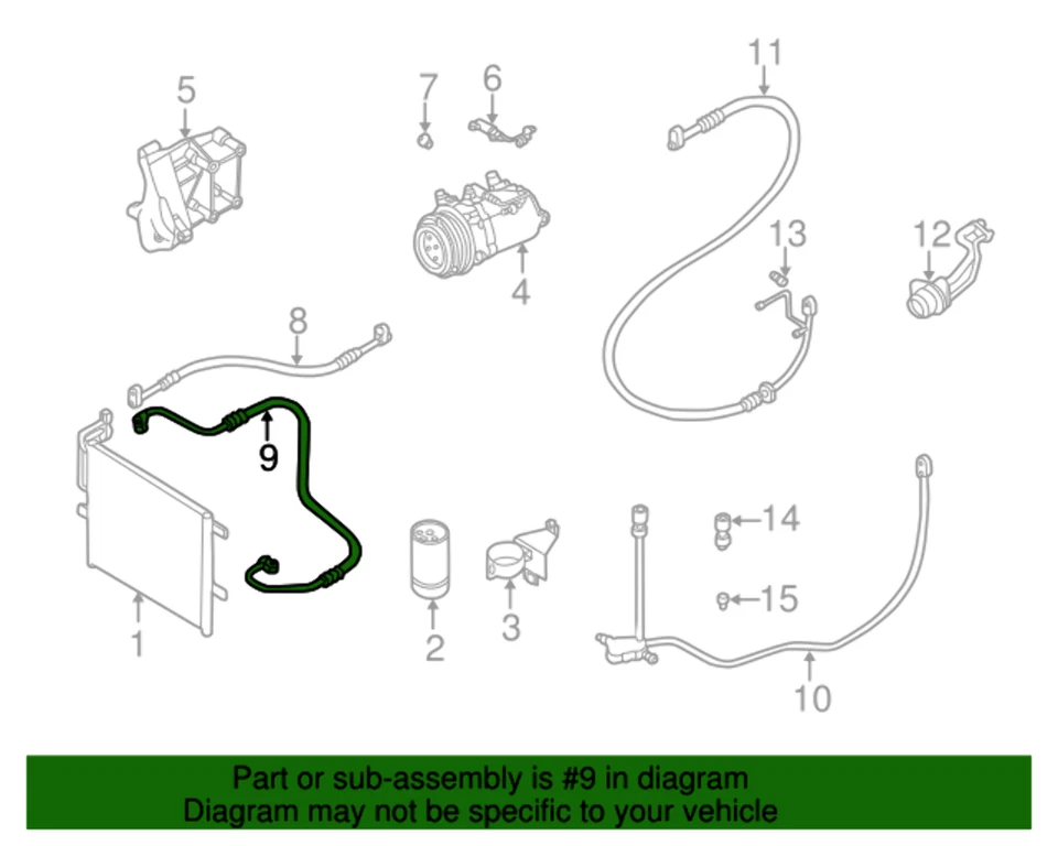 Nuevo Genuino BMW Secador Condensador Presión Hos (1999-2006) OE 64536904013 Foto 2 de 4