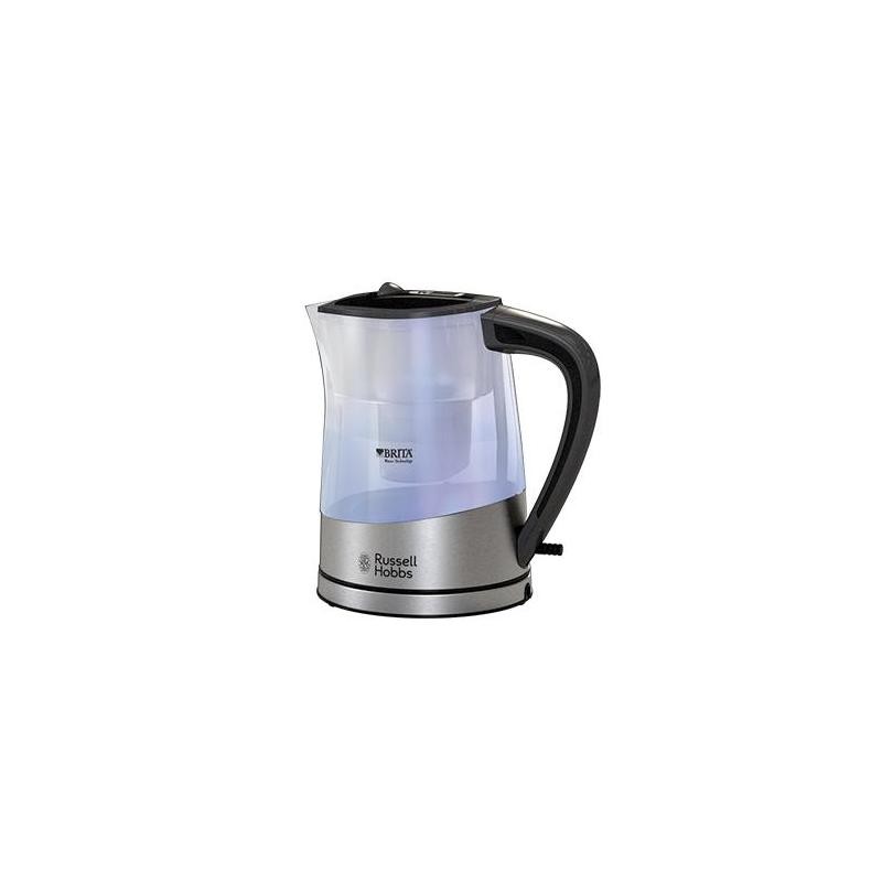 Russell Hobbs Purity electric kettle 1 L 2200 W Black, Silver, Transparent