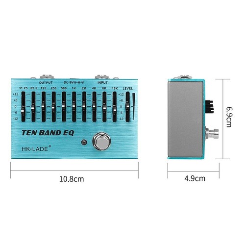 Live Performances 10-Band EQ Pedal Bass Effect Pedal Wide Compatibility - Picture 12 of 12