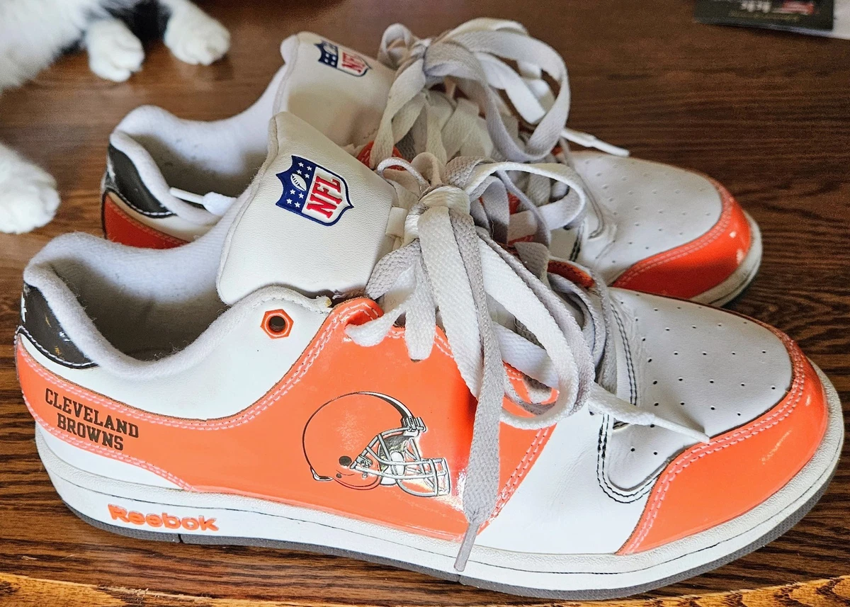 Vtg Reebok  NFL‎ Recline all Leather athletic Shoes Men\'s Sz 10.5 EUC Reebok NFL Shoes for sale | eBay main image 3