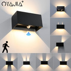 LED Cube Würfel Wandleucht Wandlampe mit Bewegungsmelder Außen/Innen Wasserdicht