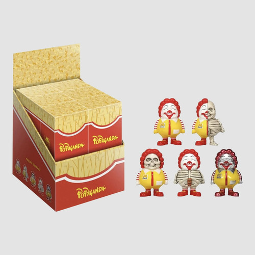 Ron English Popaganda Mc Supersized 4" Case 12 Mini Vinyl Figures Secret Base