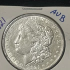 1921-P Morgan Silver Dollar AU Brilliant