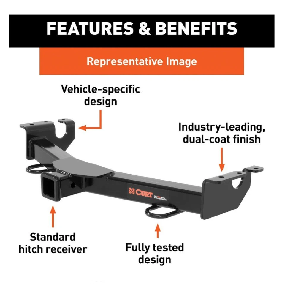 Curt Front Mount Hitch 31198 For 07-11 Toyota Tundra 2008-2011 Sequoia - Изображение 2 из 4