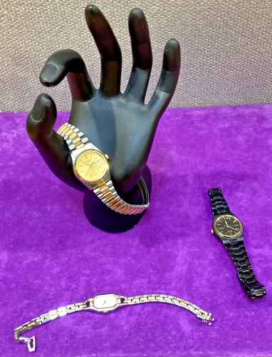 LOT of 3 VINTAGE SEIKO Womens Watches 2E20-6189/2A23-0159/3Y03-0160 NEED BATTERY