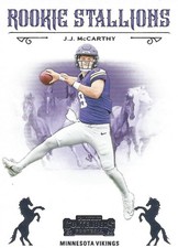 J.J. McCarthy 2024 Panini Contenders Rookie Stallions Insert Rookie Card