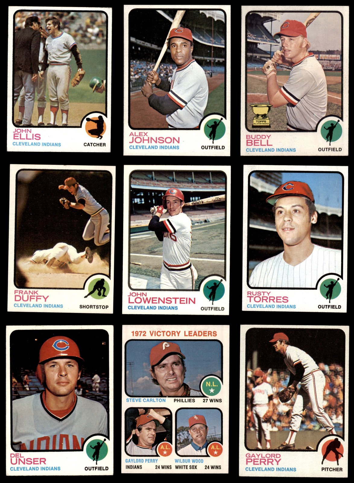 1973 Topps Cleveland Indians Near Team Set 6.5 - EX/MT+ 7113845 (21 / 33 cards)