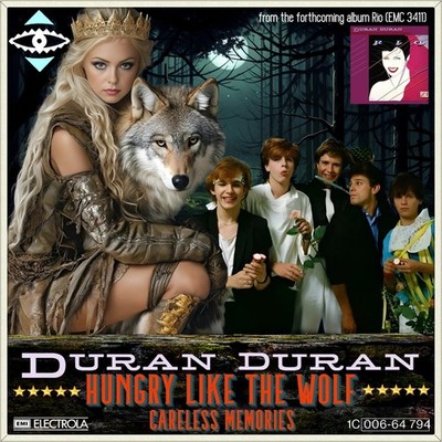 7'' DURAN DURAN Hungry Like The Wolf/ Careless Memories (Live) EMI 1982 like NEW