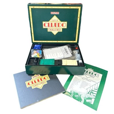 Super Cluedo Challenge Vintage Brettspiel Waddingtons 1986 sehr guter Zustand wie gesehen