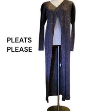 ISSEY MIYAKE Pleats Please Long Cardigan Size 3 F/S from Japan