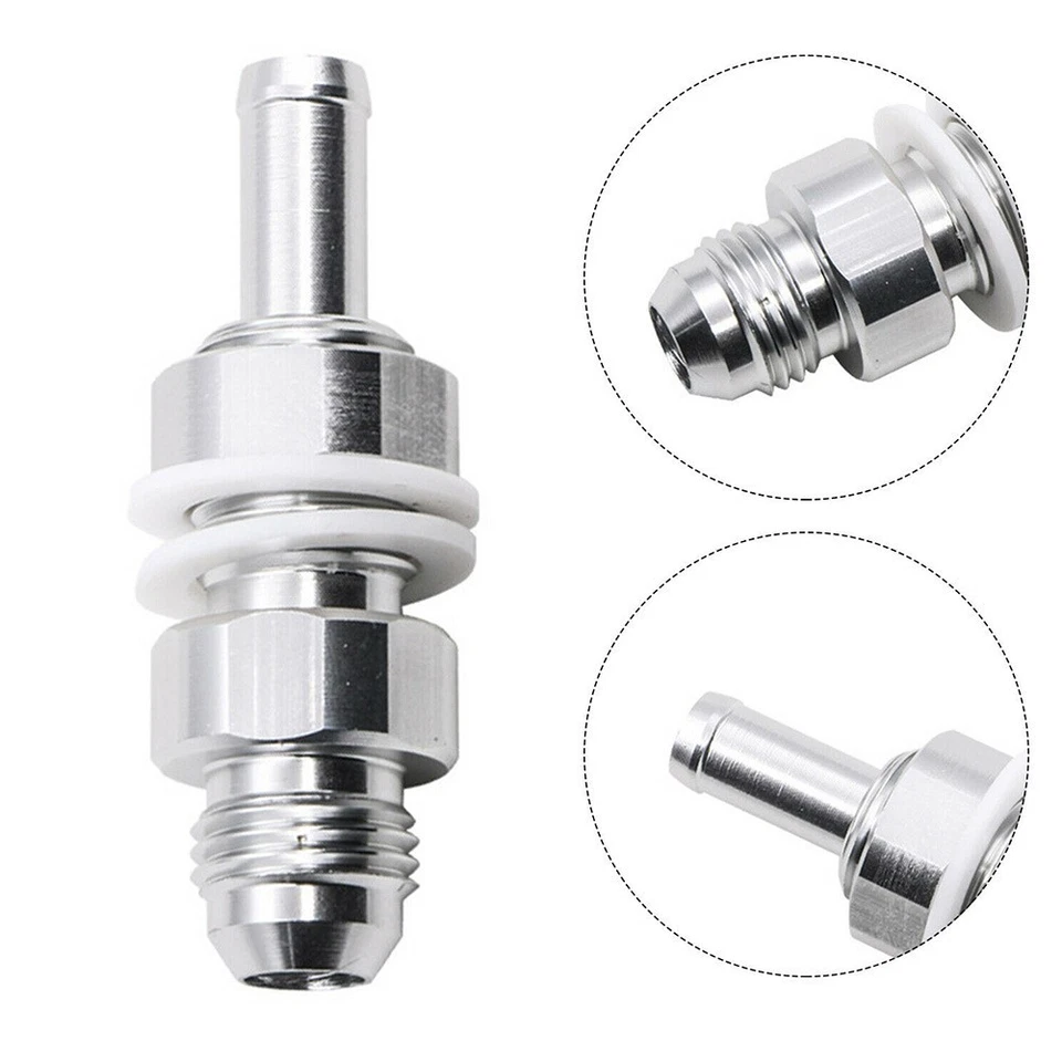 6AN Male Fuel Tank Fitting 2pcs 5/16 Hose Barb Accessories Auto Modified - Image 3 of 4