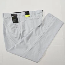 Nike Dri Fit Vapor Flex Men's 34x32 Slim Fit Gray Golf Pants (BV0273-042)