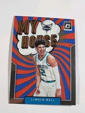 2021-22 #8 Lamelo Ball Panini Donruss Optic Basketball My House Hornets