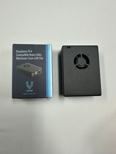Raspberry Pi 4 Compatible Heavy Duty Aluminum Case with Fan