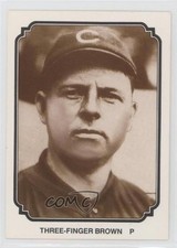 1987 TCMA Baseball's Greatest Teams 1907 Chicago Cubs Mordecai Brown HOF fm0