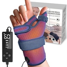 Hand Heating Pad, Heated Wrist Wrap, Wrist Thumb Heating Pad S/M Blue