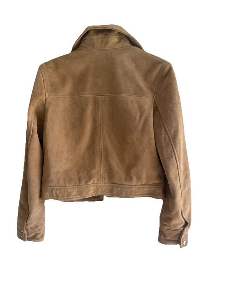 Mango Women’s Suede Leather Jacket, Small, NWT - Image 4 of 4