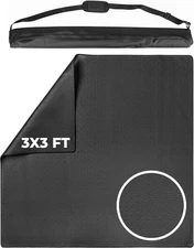 Feltectors Neoprene Board Game Mat 35 x 35" – Fitted for 35-Inch Table- Black