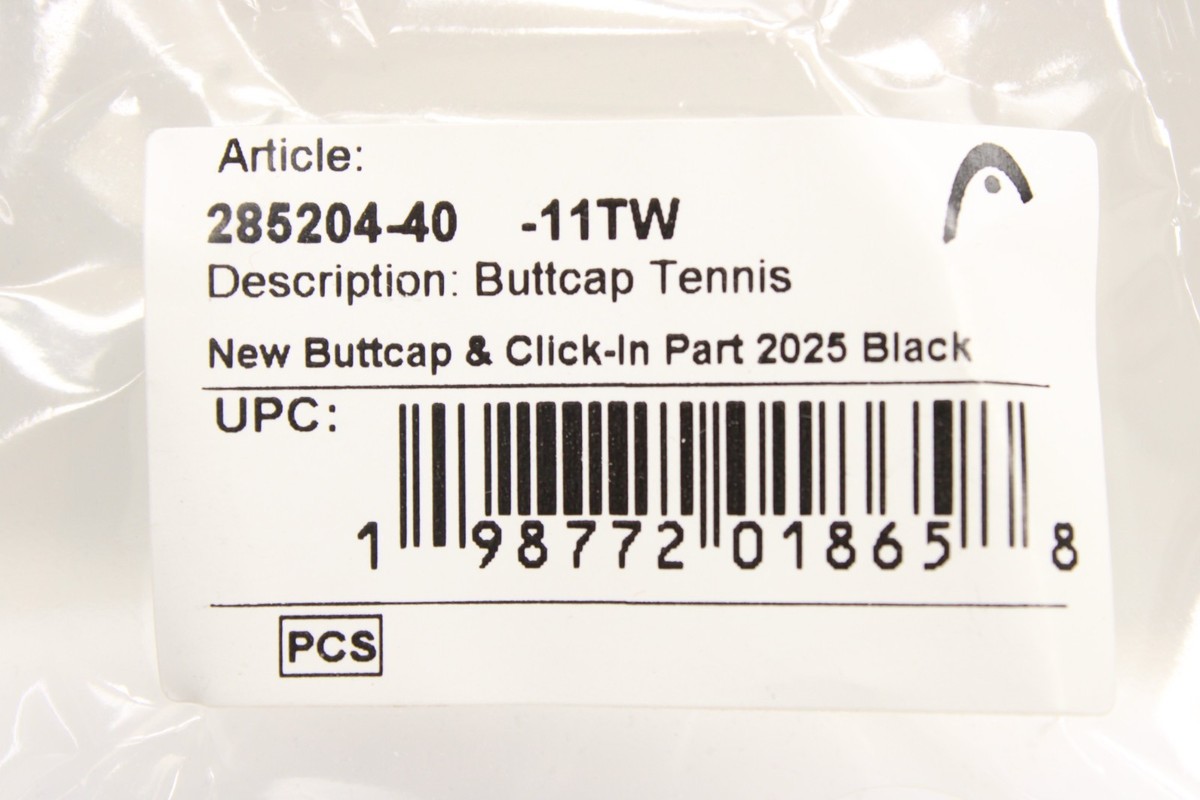 2025 UPDATE HEAD (NON-WEIGHTED) TENNIS RACQUET BUTTCAP+STAPLES (5