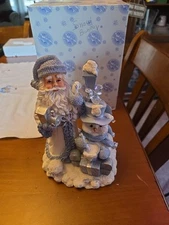 Encore Group Inc. Snow Buddy 1998 Santa With Powder And Lamp Post