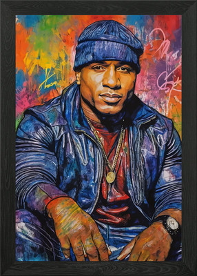 LL Cool J Aquarell Gemälde gerahmt Wandbild Poster Leinwanddruck Bild
