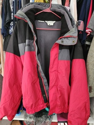 Vtg 90s Columbia Bugaboo 3-in-1 Ski Jacket Mens L Red Gray Gorpcore Wolf Creek