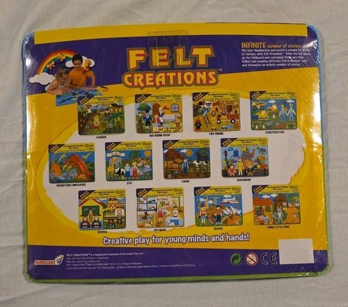 2007 Felt Creations, Farm And Animals By Hurricane Toys RARE FIND - Picture 2 of 2