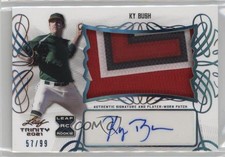 2021 Leaf Trinity Patch Auto Platinum 57/99 Ky Bush #PA-KB1 Patch Auto 0za0