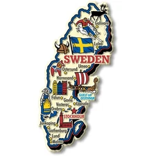 Sweden Jumbo Country Magnet by Classic Magnets