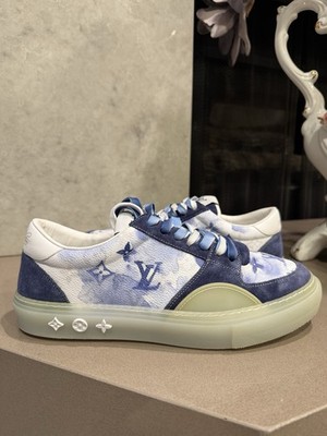 Louis Vuitton Monogram Blue Watercolor Ollie Sneakers - Size LV 8.5 / US 9.5 