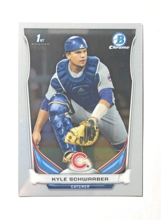 2014 Bowman Chrome Draft Picks #CDP2 Kyle Schwarber 1st (PHILLIES) 🔥!