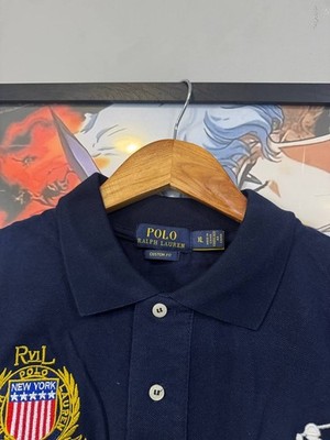 Vintage Polo Ralph Lauren Shirt Blue New York Size L-XL | eBay