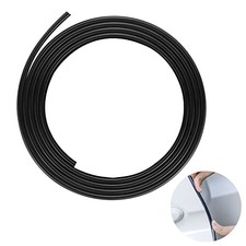 Car Door Edge Guards Chrome Universal U Shape Moulding Trim Strip 16FT Black