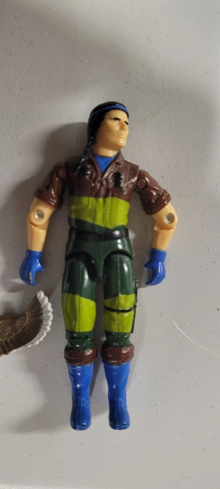 Figura Rastreador GI Joe Spirit G.I. Joe Vintage 1984 con pájaro Foto 4 de 4