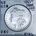 1883 O BU GEM MORGAN SILVER DOLLAR UNC MS+++ U.S. MINT RARE COIN 8126