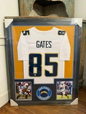 Signed Framed Antonio Gate San Diego Chargers Jersey BAS COA
