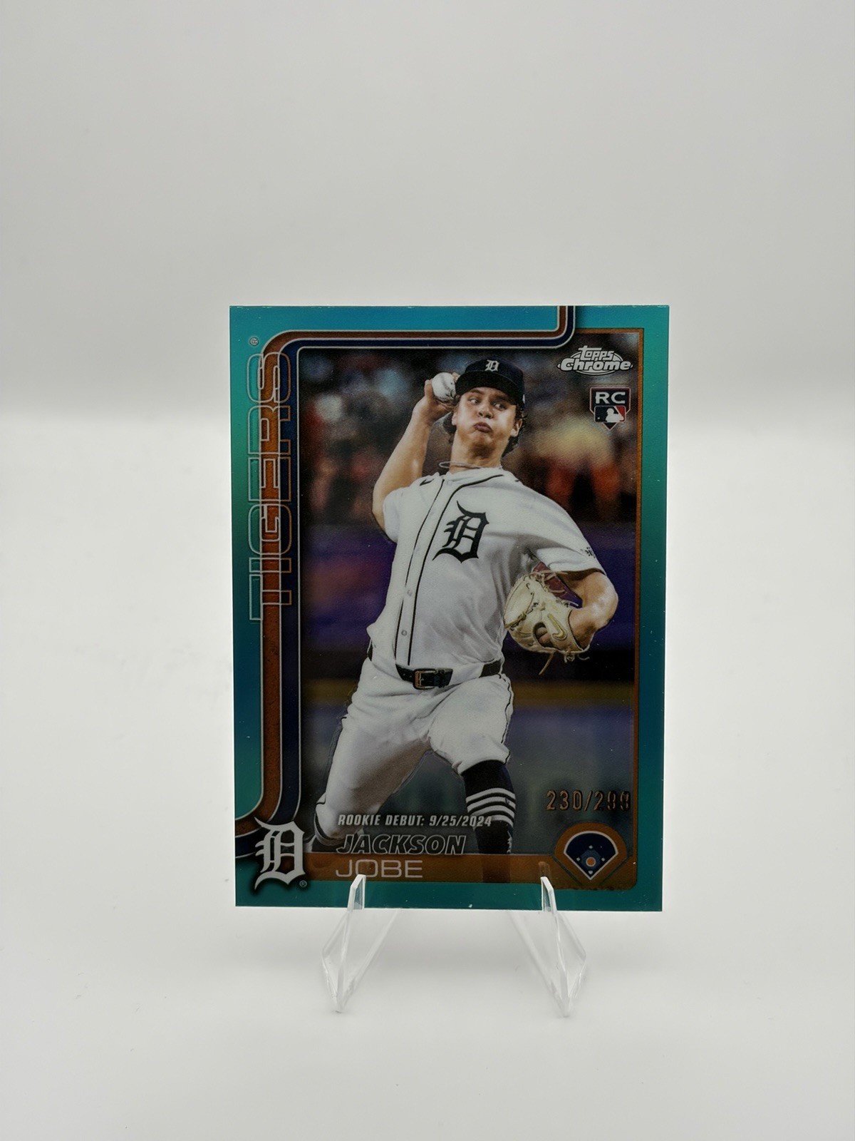 2025 Topps Chrome - Jackson Jobe #249 Teal Refractor /299 (RC)