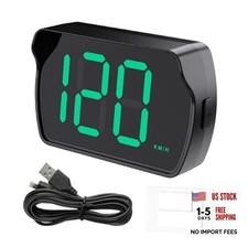 GPS Digital Speedometer, HUD GPS Digital Speed Meter, MPH Speedo, Head Up Black