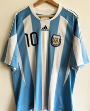 Argentina 2010 Home Soccer Football Jersey #10 Messi (XL) – New Nameset