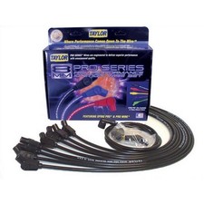 Taylor 76031 BBC Spark Plug Wire Set, Race-fit, 8mm, Black, 135 Degree Plug Boot