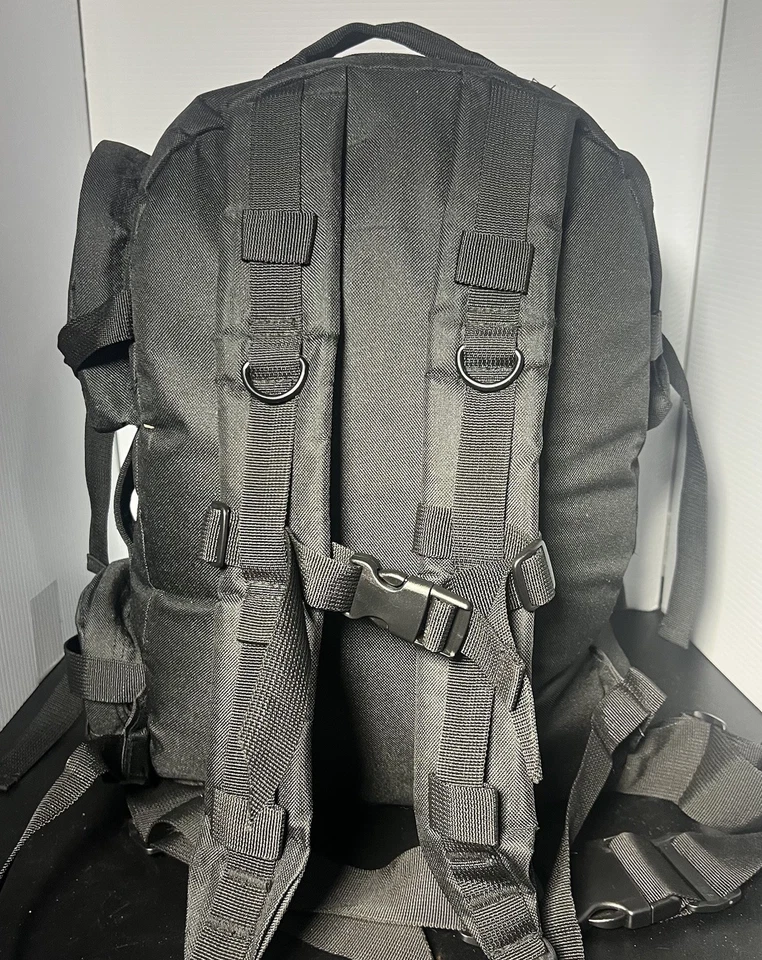 Mochila táctica VISM, negra Foto 4 de 4