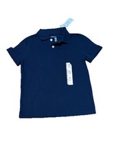 Cat  Jack Kids Polo Shirt Navy XS 4/5 School Uniform Short Sleeve NWT