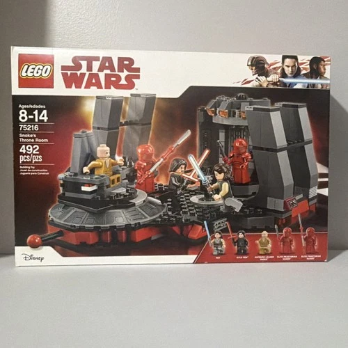 LEGO Star Wars Snoke's Throne Room 75216 492pcs Complete Set Rey Kylo Ren