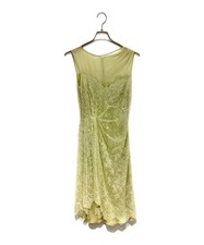 VALENTINO Sleeveless Dress/ Yellow-Green/ Size 42