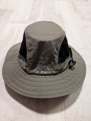 Eddie Bauer Exploration Hat UPF Vented Packable Boonie Green L/XL