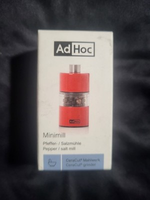 AdHoc MiniMill, Peppermill, Salt, Pepper, Ceramic Grinder, Travel size, CeraCut