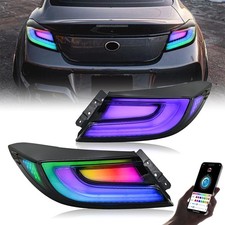 Paar RGB LED Rückleuchten für Toyota GR86 2021-2025 Subaru BRZ Schwarz Blinker