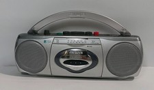 Vintage AIWA Mini CS-P500W Stereo AM/FM Radio Cassette Recorder TESTED